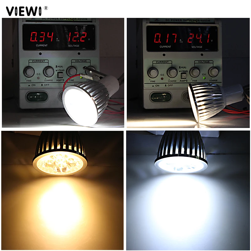 Ampolleta led GU10 Точечный светильник 12 В 24 в супер 5 Вт алюминиевый корпус точечный