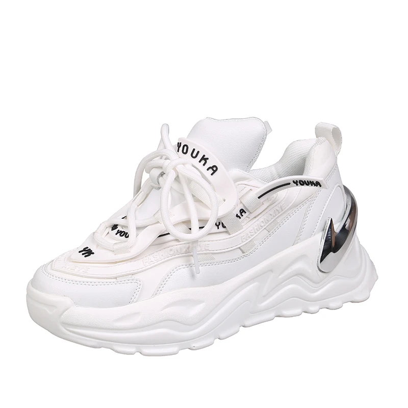 

2020 Autumn Platform Sneakers For Women Fashion Casual Woman Tenis Basket Female Vulcanized Shoes Chunky Sneaker High Quality
