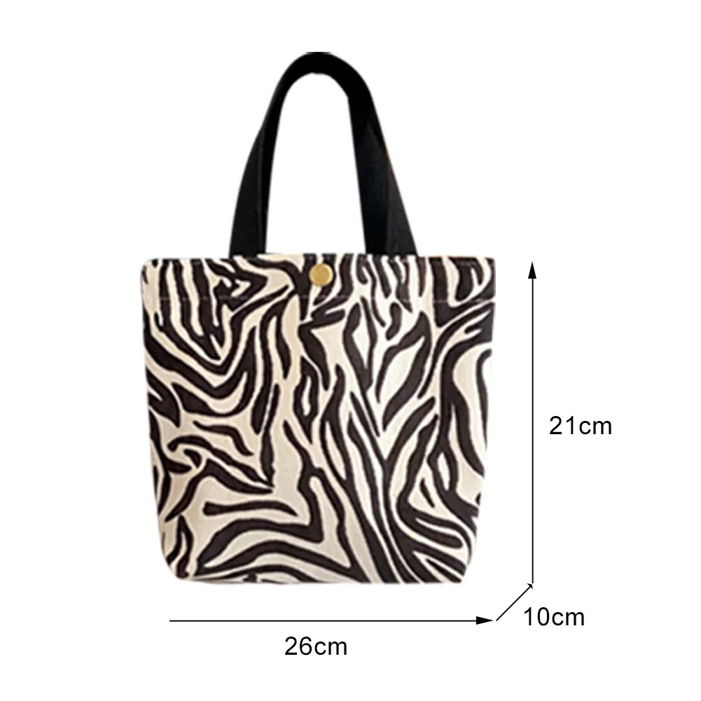 

Cartoon Portable Animal Pattern Corduroy Lunch Bag Women Bento Case Tote Cooler Food Dinner Storage Container Handbag