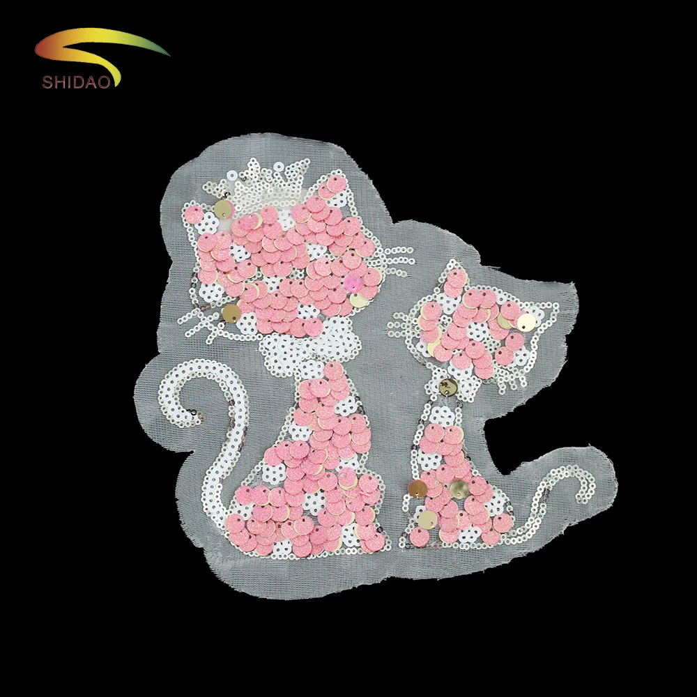 Розовые нашивки с блёстками ручной работы для модных футболок аксессуары 5 шт.