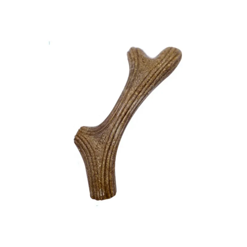 

Dog Toy Plastic Wood Chews Toys Pet Molar Teeth Cleaning Stick Food Treats Dogs Bite Resistant Antlers Toy Puppy Accessories