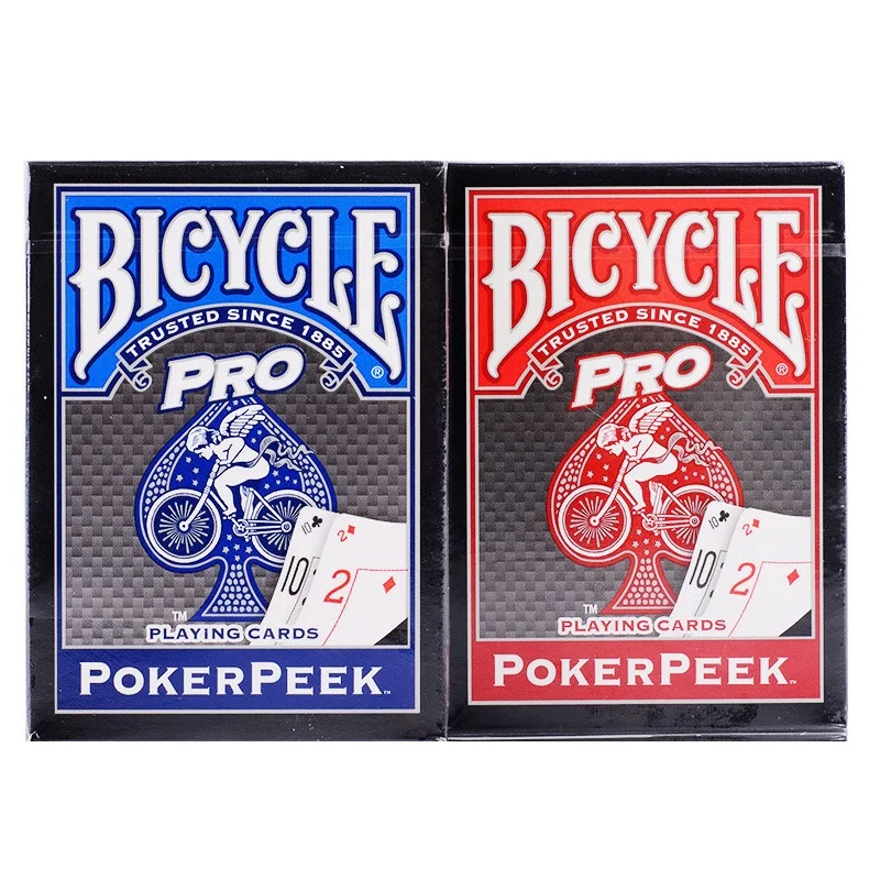 

Bicycle Pro Poker Peek Playing Cards Blue/Red USPCC Deck Poker Size Magic Card Games Magic Tricks Props for Magician