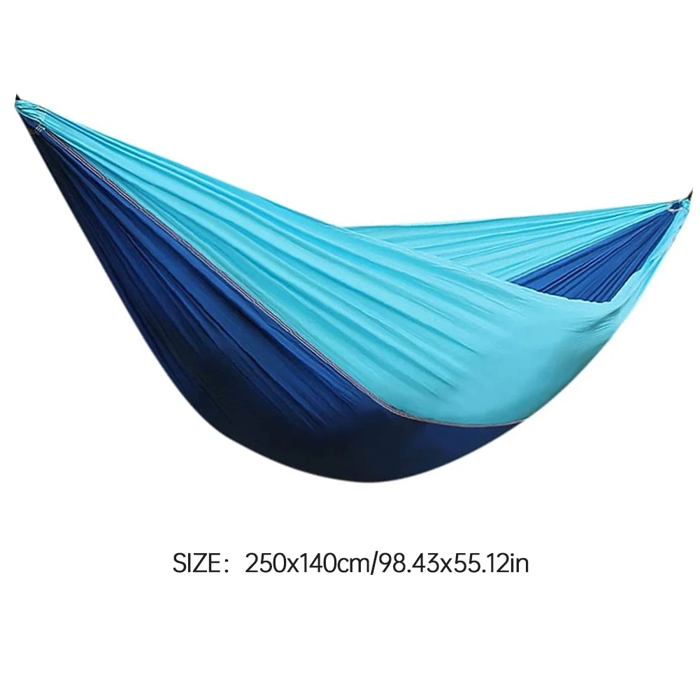 

The Lightweight Yarn-dyed fabric Double Hammock Anti Rollover Portable Hammock with Carrying Bag for Camping Travel Hiking