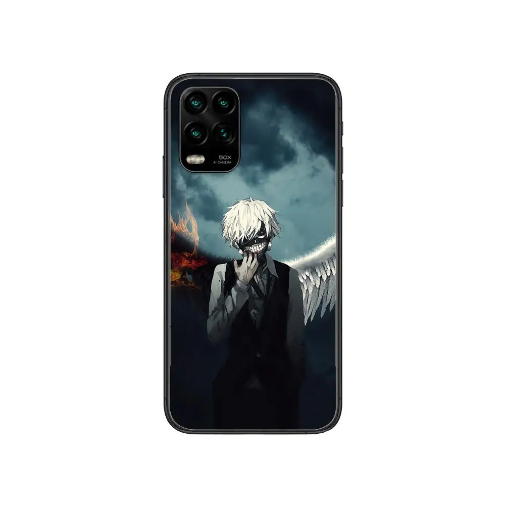 

Tokyo Ghoul Japan anime cartoon Phone Case For XiaoMi Redmi Note 10 9S 8 7 6 5 A Pro T Y1 Anime Black Cover Silicone Back Pre
