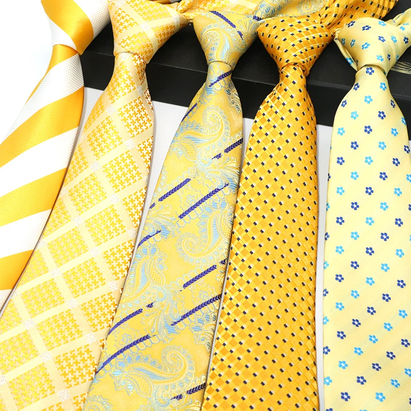 Мужские галстуки 8 см 5 шт./комплект Цветочные Пейсли строгие платья шелковые