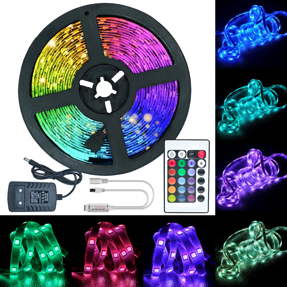 Светодиодный светильник Водонепроницаемая SMD 5050/2835 DC 12V Гибкая RGB Светодиодная