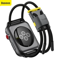 baseus rope watch band for apple watch series 3456se lockable rope strap with storage slot adjustment cutout strape design