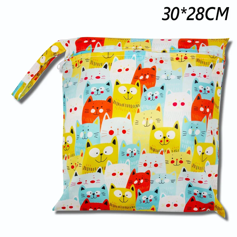 

15*22cm 28*30cm Reusable Wet Bag For Baby Diapers Nappies Menstrual Pads Wetbag Waterproof Washable Stroller Nappy Diaper Bags