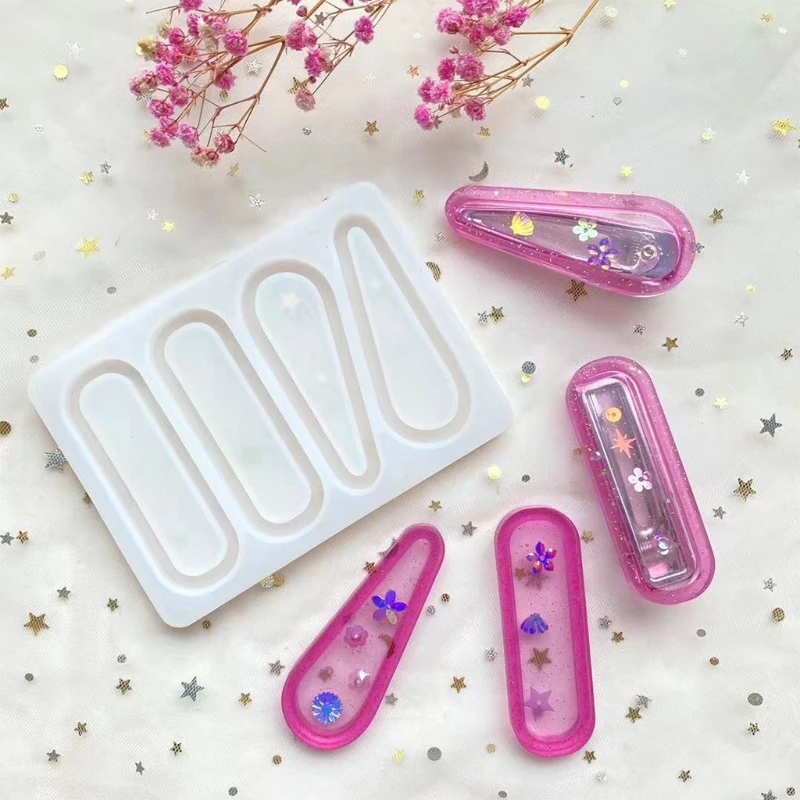 

New style sofa clip epoxy resin mold hairpin hairpin silicone mold multifunctional DIY crafts jewelry casting tool