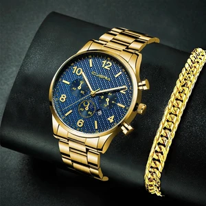 Luxury Watches Male Stainless Steel Analog Luminous Quartz Wrist Watch Men Business Casual Sports Br in Pakistan