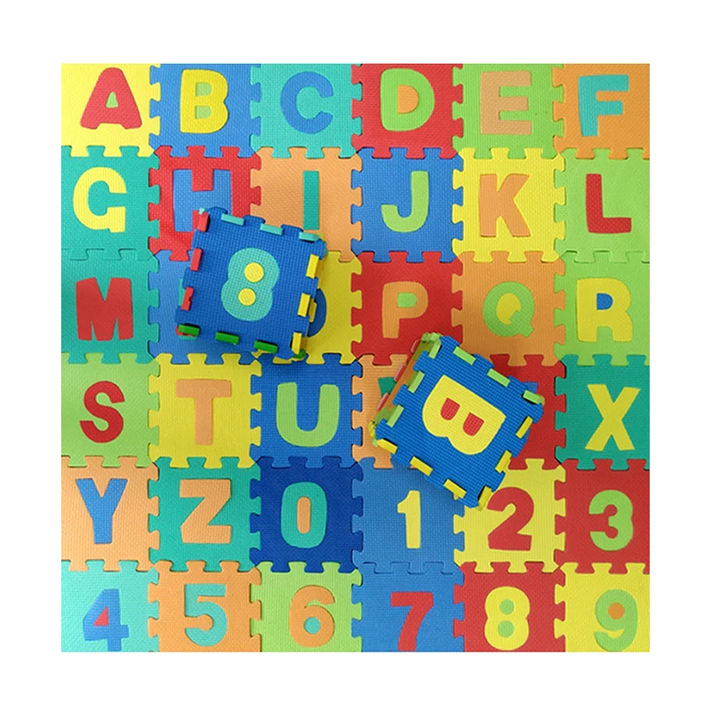 36 Pcs/set of Alphanumeric Pattern Baby Play Mat Children's Educational Toys Children's EVA Foam Yoga Crawling Mat Floor Playmat images - 6