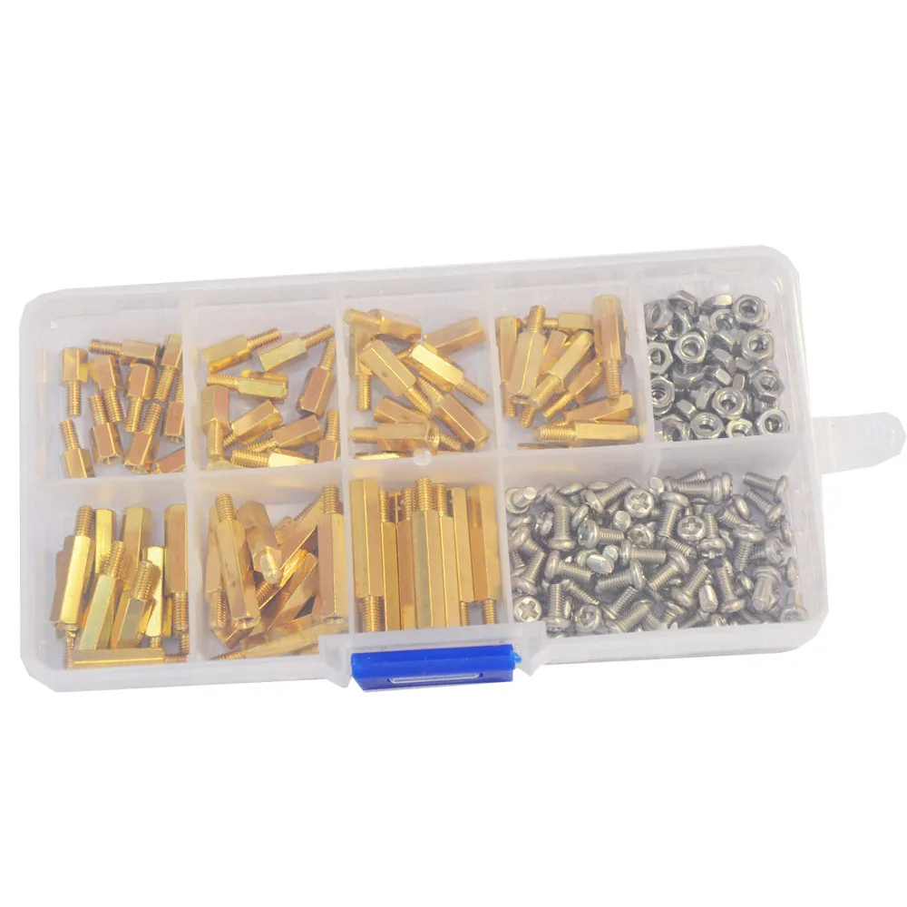 М3 Штекерный шестигранный латунный торцевой болт гайка Резьбовая Опора печатная