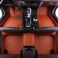 Custom Leather Car Floor Mats For Jaguar XE X-type XJS F-pace I-pace XF XK8 XKR XJ6 XJR XJL S-type Coupe Car Carpets Covers Cust