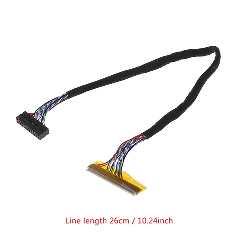 2020 Новый универсальный FIX 30 Pin 1ch 6bit LVDS кабель 26 см для 14 1 15 6 дюймов ЖК панель|Кабели