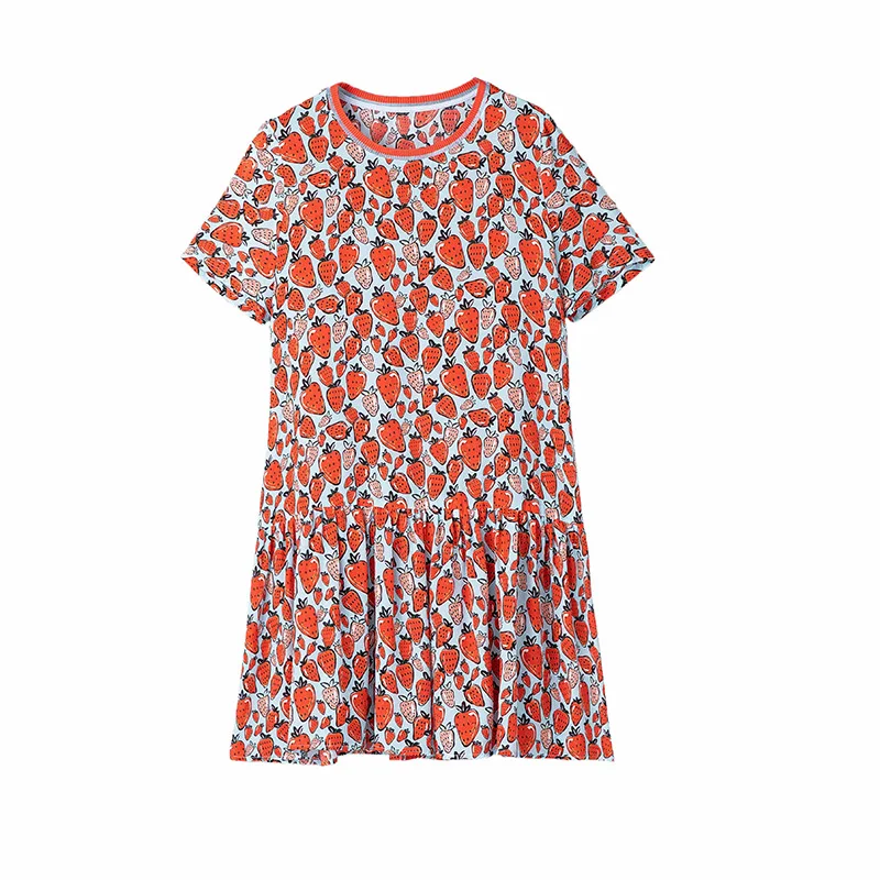 Женское летнее платье из натурального шелка корейское пляжное миди с принтом