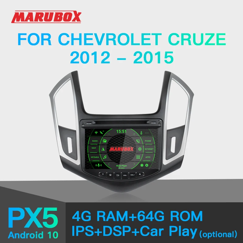 Marubox KD8087DSP DVD Штатная магнитола для Шевролет Круз Головное устройство Chevrolet Cruze 2012