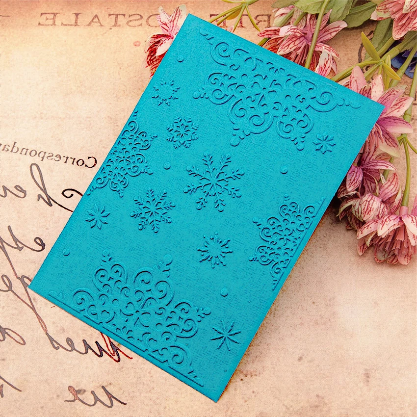 Снег гипюр бумажной папки для тиснения Пластик Скрапбукинг DIY шаблон Fondant