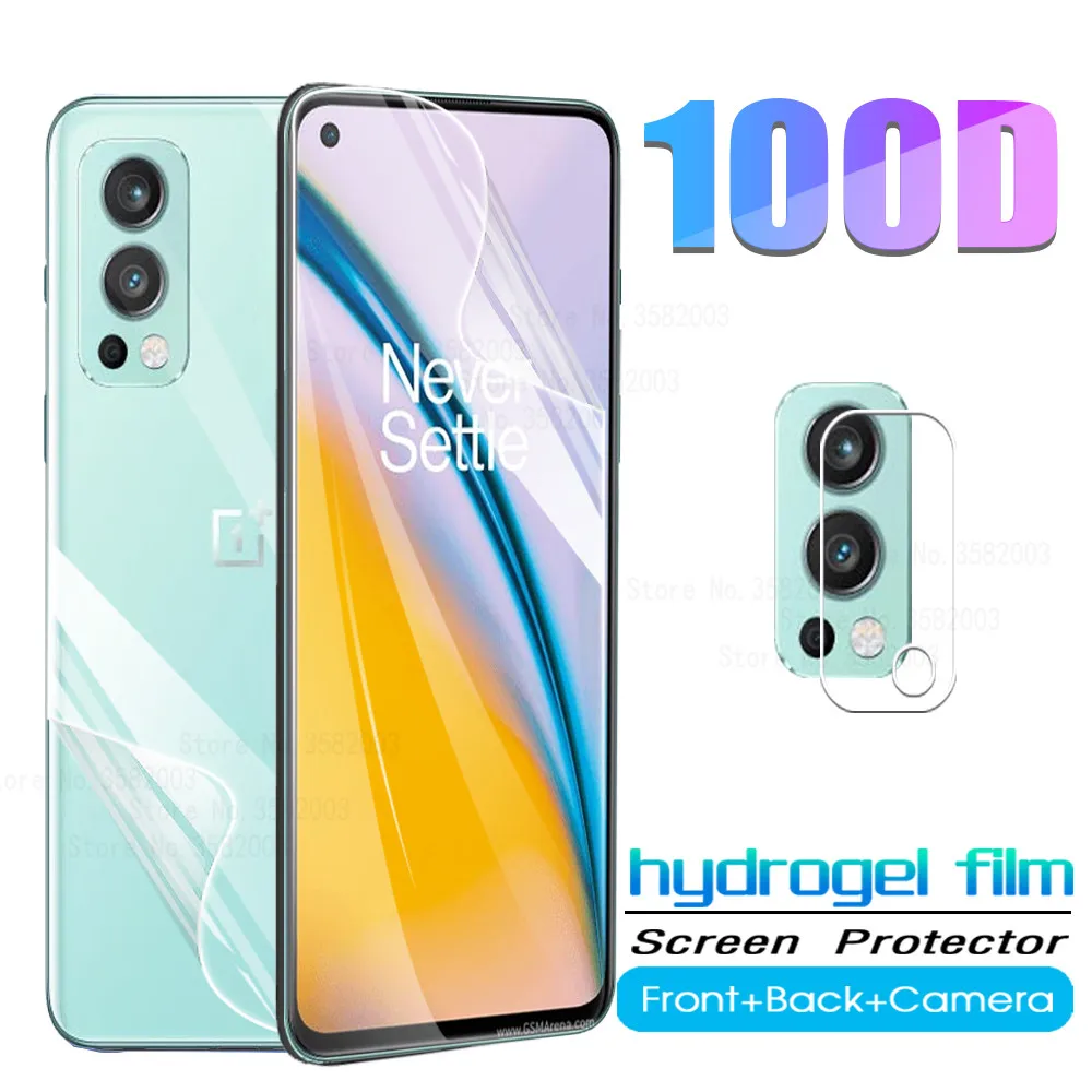 

Защитная пленка 3 в 1 для oneplus nord 2, Гидрогелевая пленка на переднюю и заднюю панель смартфона oneplus nord 2, nord2 1 +