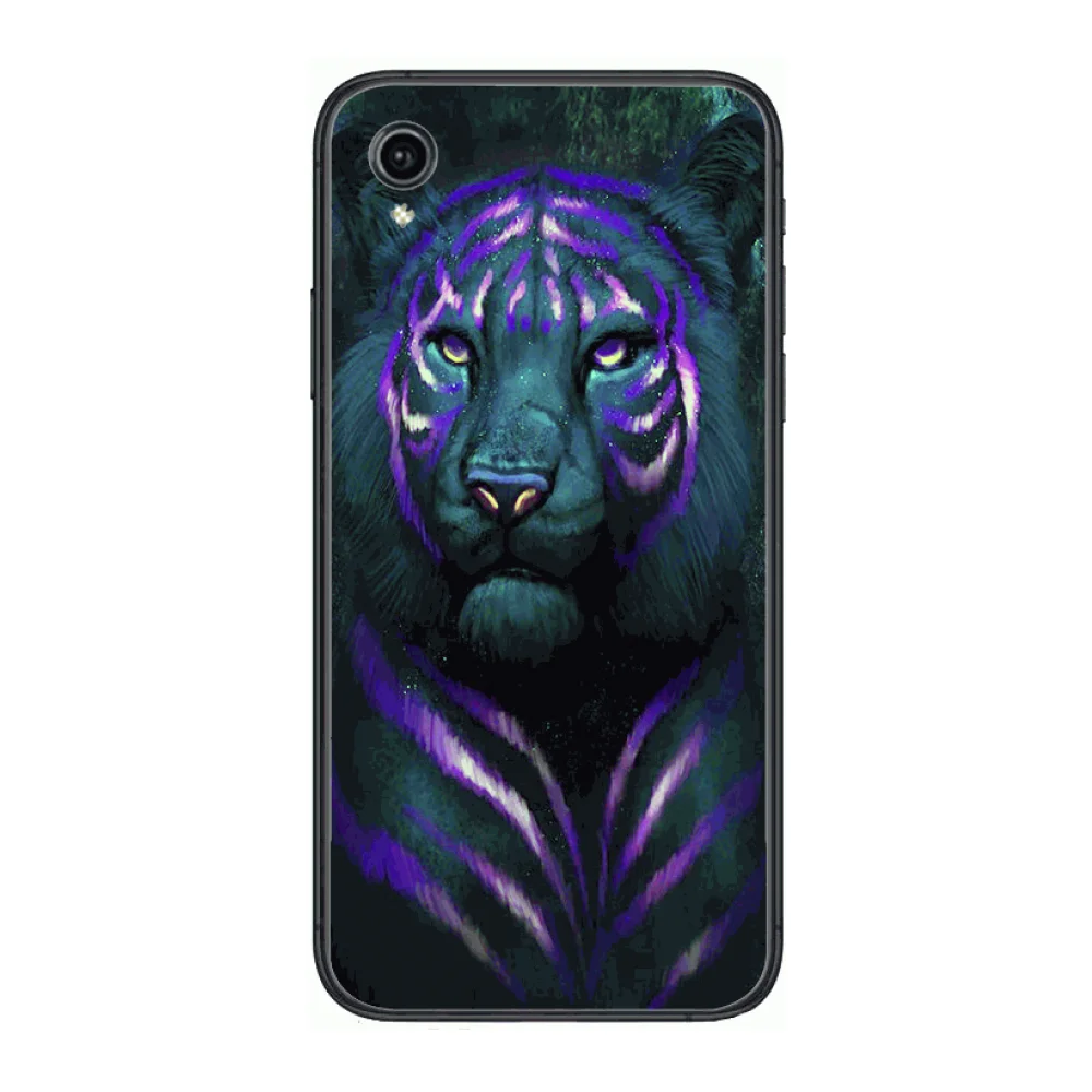 

Tiger Animal Shockproof Style Phone Cases cover For VIVO X50 30 Y97 91 93 85 83 81 79 73 V 17 15 9 S7 U3X black Covers