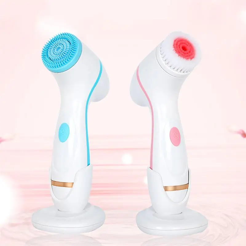 Ультразвуковая щетка для чистки лица инструмент из силикагеля Беспроводная
