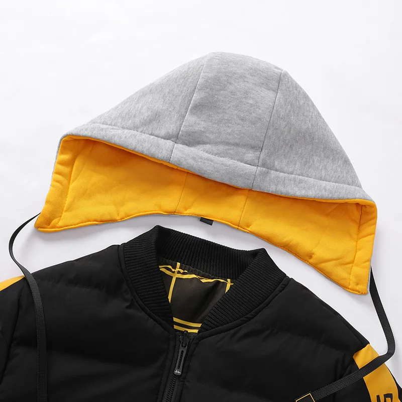 Double-sided Wear Winter Padded Jacket 2021 Men's Fashion Thick Warm Jacket Ins Tide Brand Student Winter Clothes Coat Men