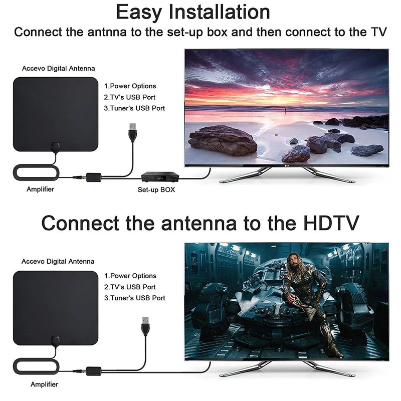 

Digital TV Antenna HDTV Antena TV Radius Aerial Surf Fox DVB-T2 DVB-T ATSC ISDB TV Interior Antennas Amplifier