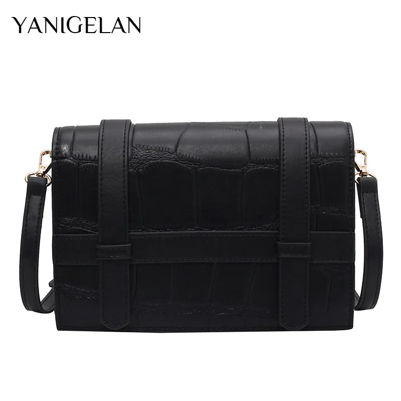

High Quality PU Leather Lady Shoulder Pack Small Flap Crossbody Bags For Women Vintage Fashion Female Tote Bag Bolsos Para Mujer