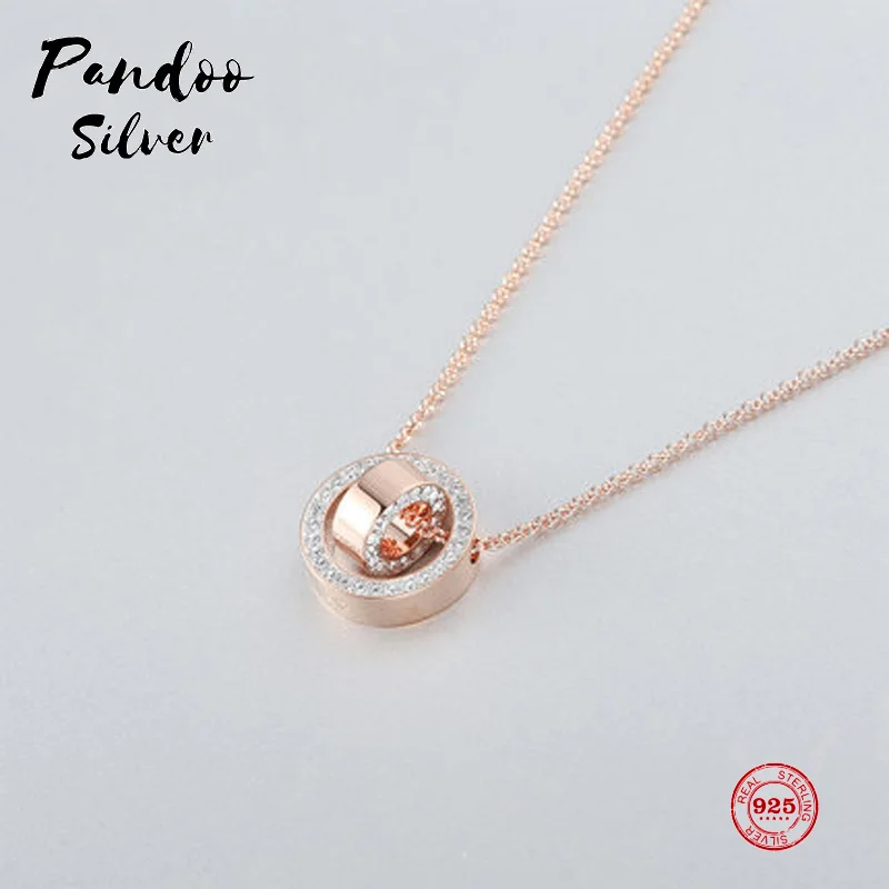 

PANDOO, модное очаровательное оригинальное ожерелье 1:1, женское роскошное ювелирное изделие, подарок