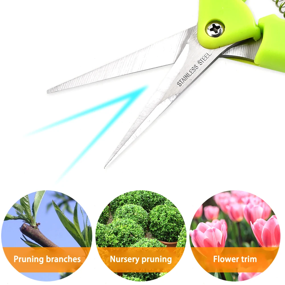 

Multifunctional Straight Garden Shears Garden Pruning Shears Non-slip Labor-saving Flower Branch Shears Ideal For Gardens Home