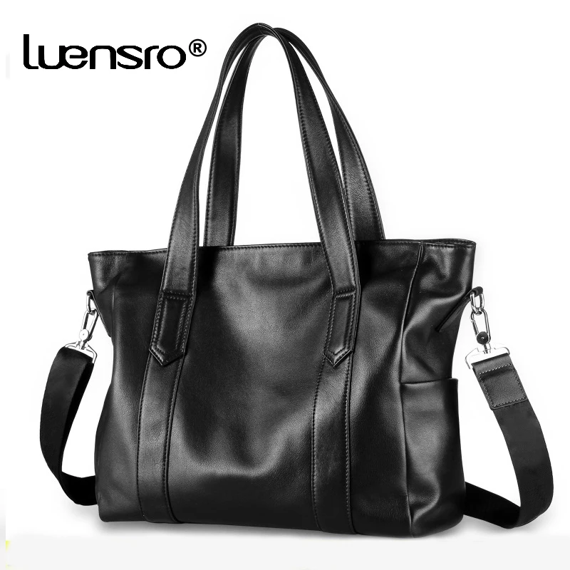 2021 New Genuine Leather Briefcase Men Travel Bags Causual Crossbody Bag Men Bag Laptop Briefcase Bag Male Handbag Fashion Tote