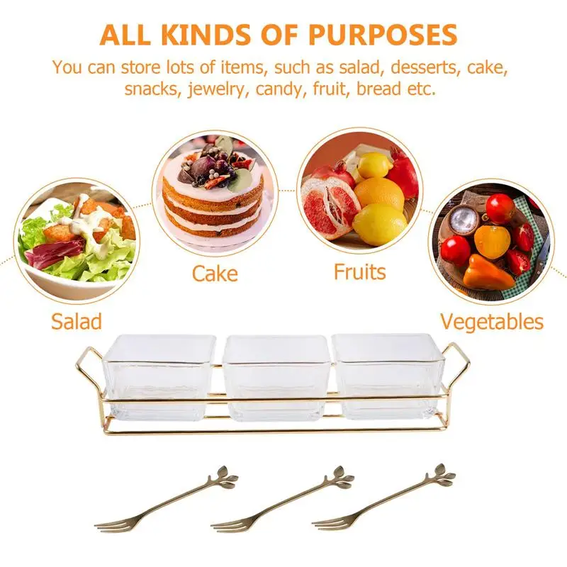 

1 Set Snack Serving Plate Dried Fruit Organizing Box Household Fruit Tray