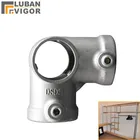 Быстроразъемный соединитель для труб из алюминиевого сплава, четырехсторонняя рамка, для трубки диаметром 25 мм, без ржавчины, стандартный крепеж, промышленное искусство