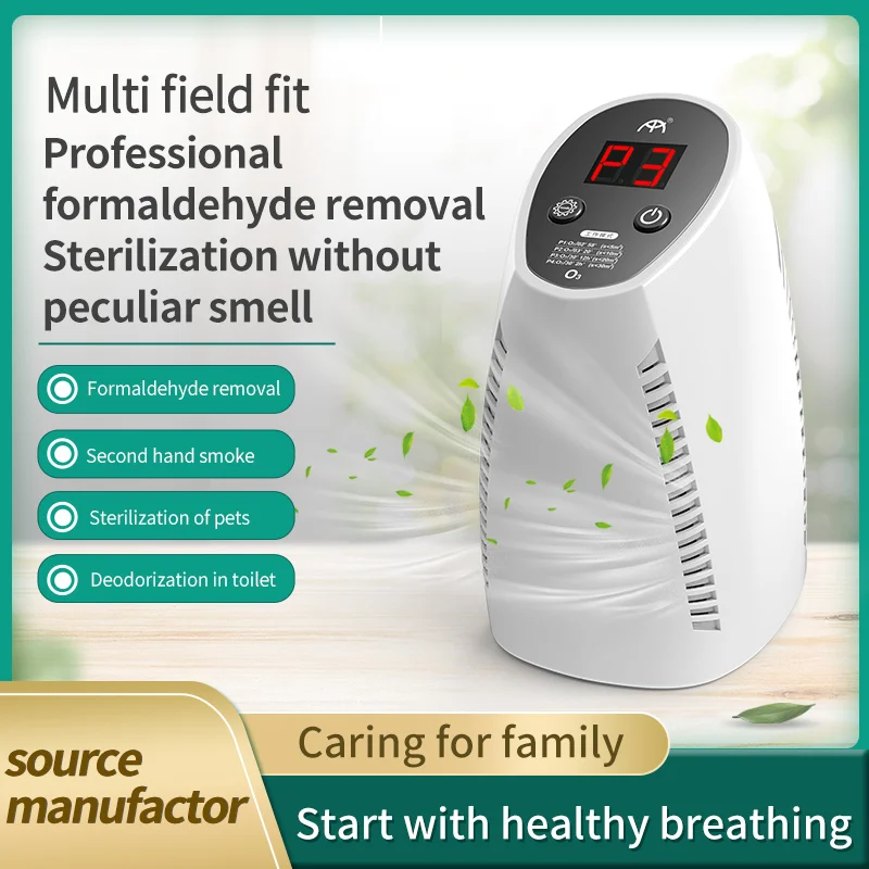

HOMDD HEPA Smart Air Purifier Home Negative Ion Ozone Generator Disinfection Machine Bathroom Air Cleaner Car Accessories