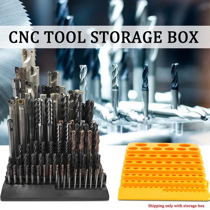 

Portable Multifunctional Milling Cutter Reamer Drill Bit Storage Box Tool Organizer box drill bits Organizer