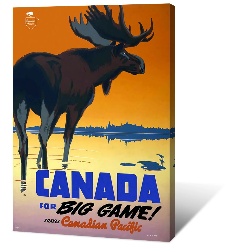 

Холщовый постер, винтажный постер для путешествий, Канадская открытка, Настенная картина, скандинавский постер, принты для украшения дома, ...