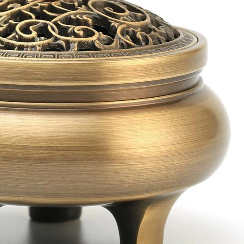 

Household Incense Burner Indoor Three-Foot Aromatherapy Natural Incense Coil Fragrance Censer Holder Home Decoration