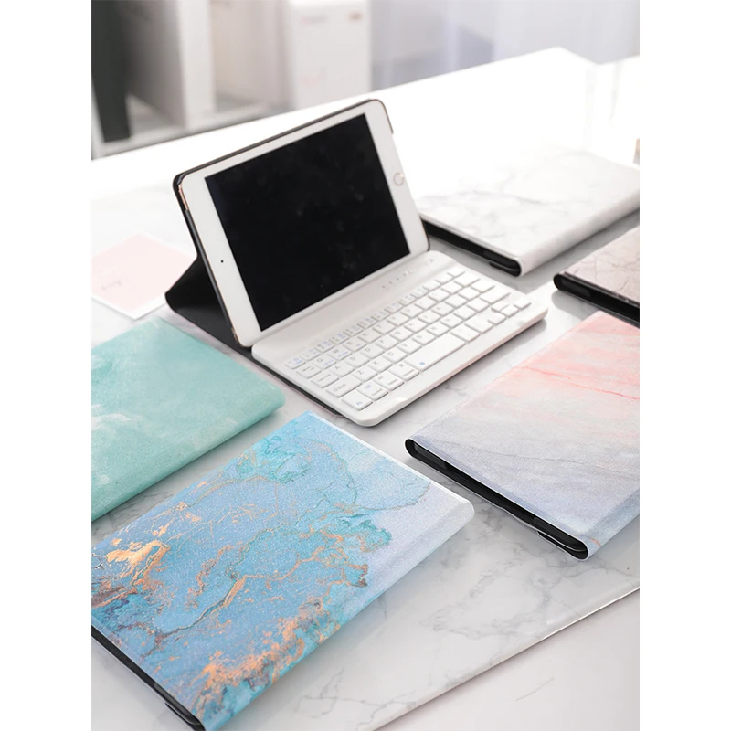 Чехол для iPad Air 2 Mini с мини мраморной клавиатурой и Bluetooth 9 7 Pro 10 5 11 дюймов 1 3 4