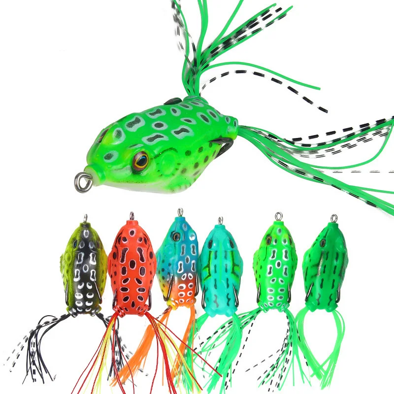 

Sequins Propeller Thunder Frog Fishing Lure 6cm/14g Floating Bionic Soft Lure Carp Fishing Artificial Crankbait Minnow Lure