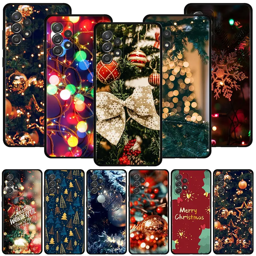 

Case For Samsung Galaxy A51 A12 A21s A71 A52 A31 A32 A02s A72 A11 A41 A22 A01 A51 5G A02 F42 Merry Christmas Happy New Year