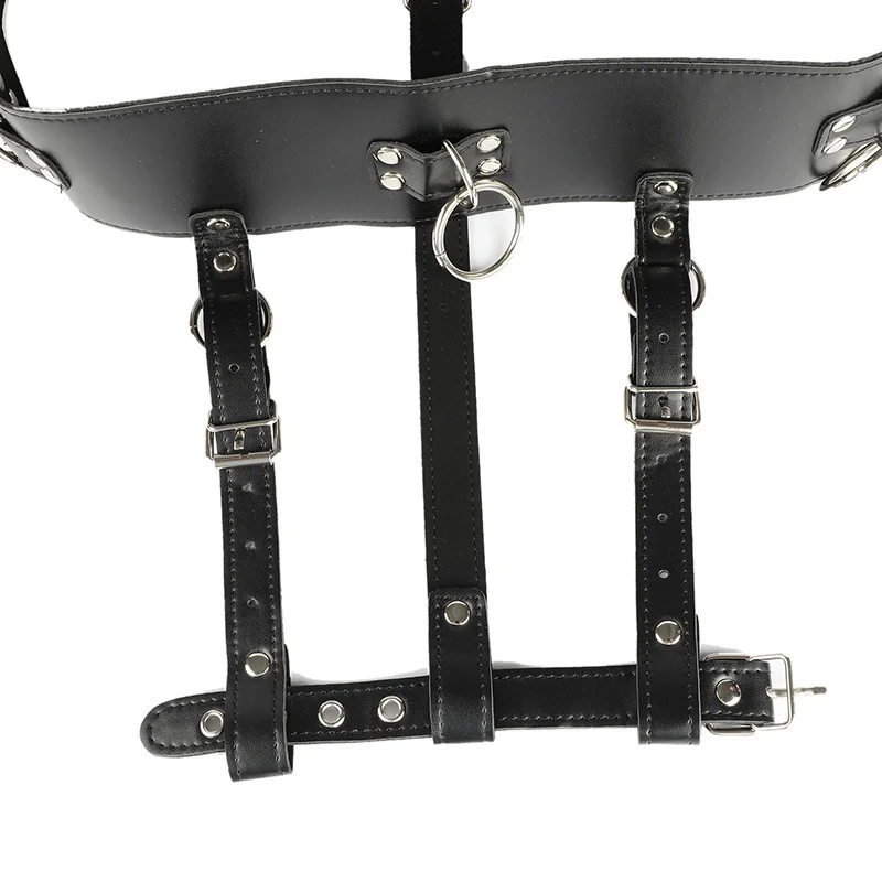 Бондаж из искусственной кожи Женский мастурбатор ремешок регулируемые штаны