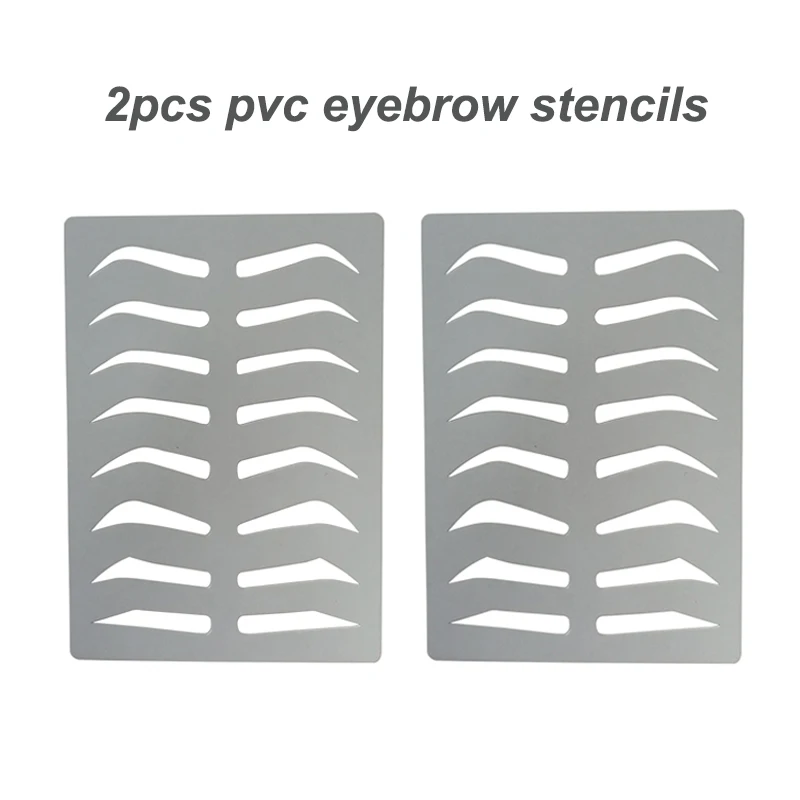 

2/5pcs PVC Transparent Eyebrow Stencil 8 Shapes for Microblading Accessories Brow Template Makeup Tool Permanent Makeup Supplies