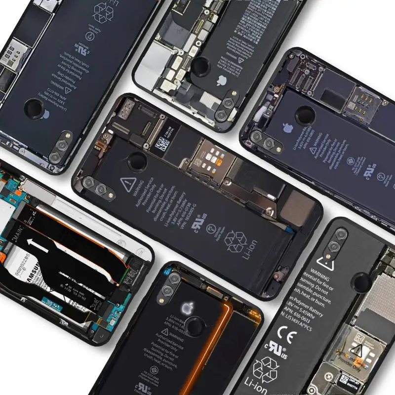 

Circuit board Phone Case For Huawei honor10Lite 10i 20 8x 10 Funda for Honor9lite 9xpro Back Coque