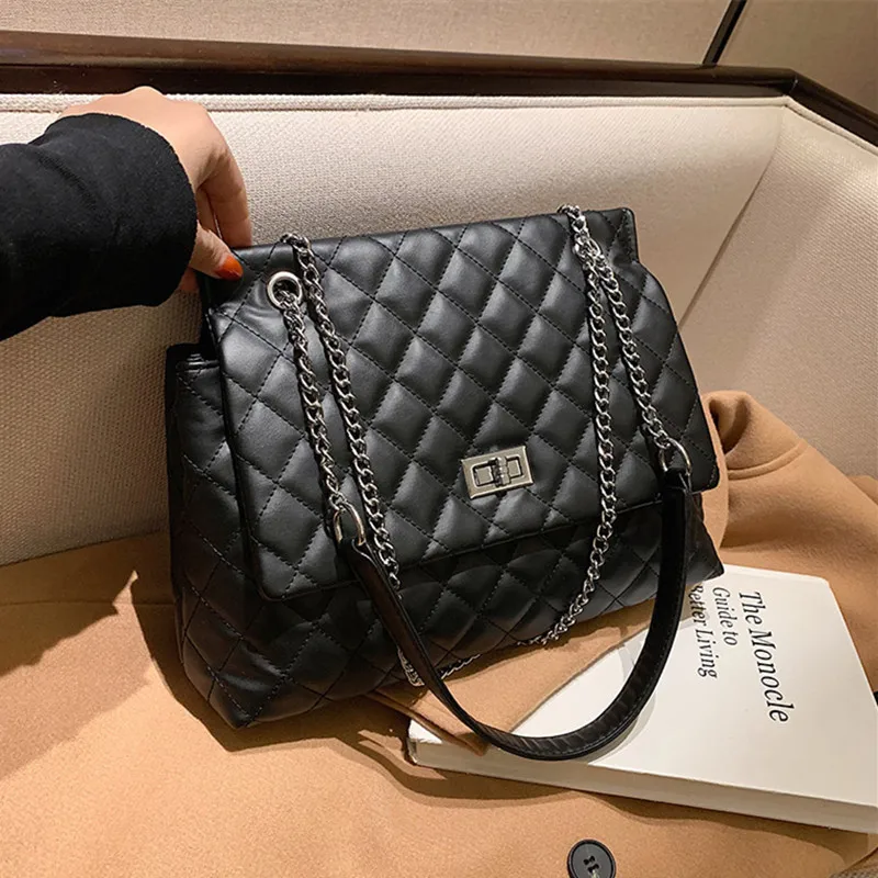 

Luxury Brand Handbags 2022 New Women Shoulder Bag Large Capacity Crossbody Bag rhombic chain shoulder bag messenger bag