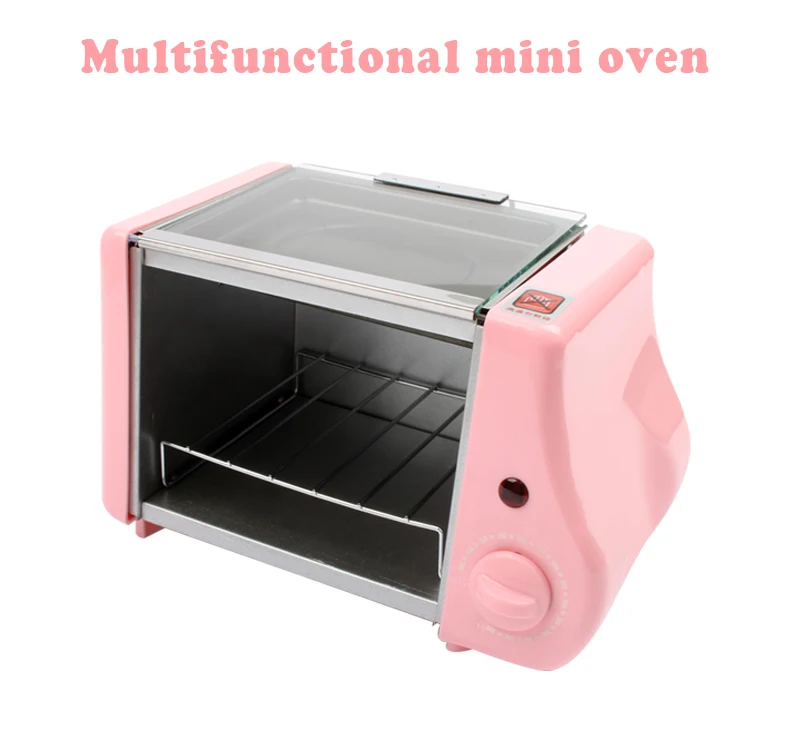 Многофункциональная электрическая мини-выпечка, жареная печь, гриль, яичница, омлет, сковорода, машина для завтрака, хлебопечка, тостер