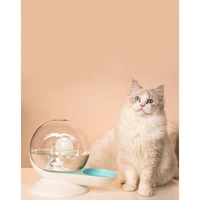 pet cat bowl automatic drinking water food bowl with water fountain accessories drinking raised stand bowls for cats supplies