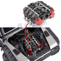 rc car ls7 v8 simulate engine motor cooling fans radiator kit for 110 rc crawler trax trx4 trx6 axial scx10 90046 vs4