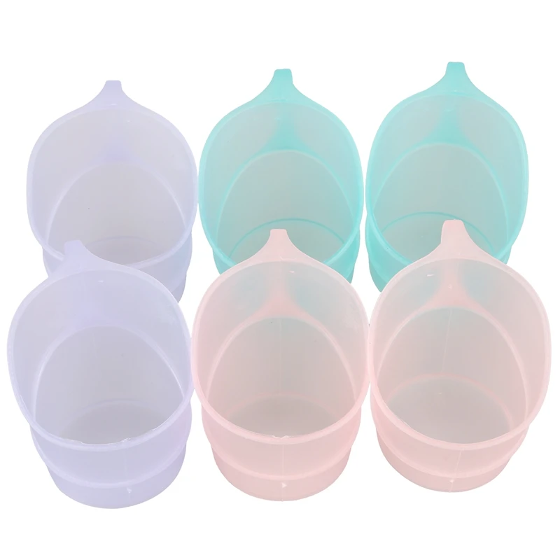 Новая пластиковая подставка для чашки кружки 5 см диаметр дна 6 шт разных