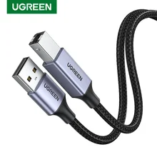 USB кабель UGREEN для сканера высокоскоростной шнур принтера HP Canon