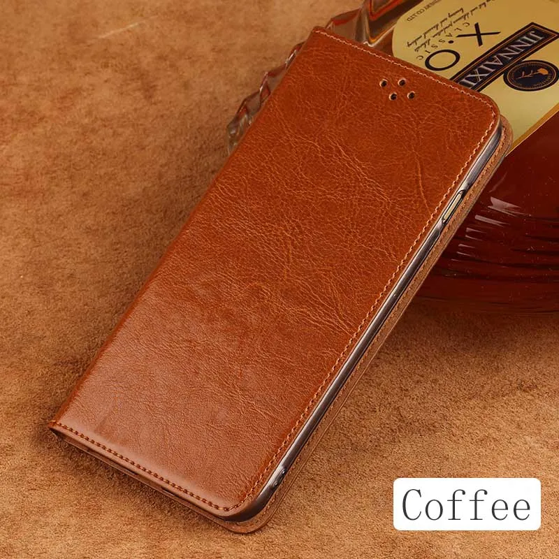Coffee Флип-Телефон чехол для Xiaomi mi 5s 6 8 9 A1 A2 lite Max 2 3 mi x 2s Чехол масло воск кожаный чехол для Redmi Note 4 4x 4A 5 Plus - Цвет: Coffee