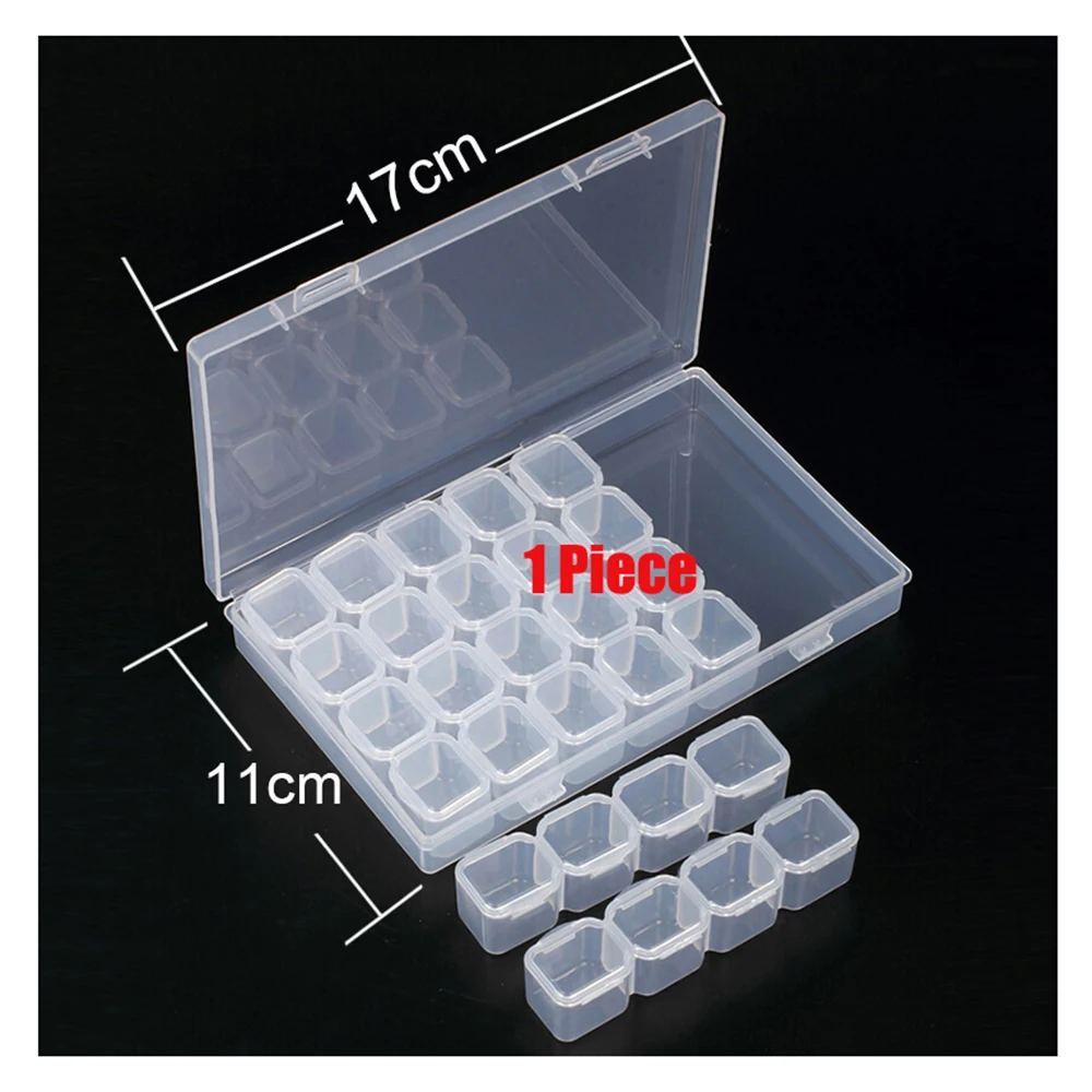 YI яркий 28/8 слотов Алмазная вышивка картина аксессуары коробки чехол для вышивки